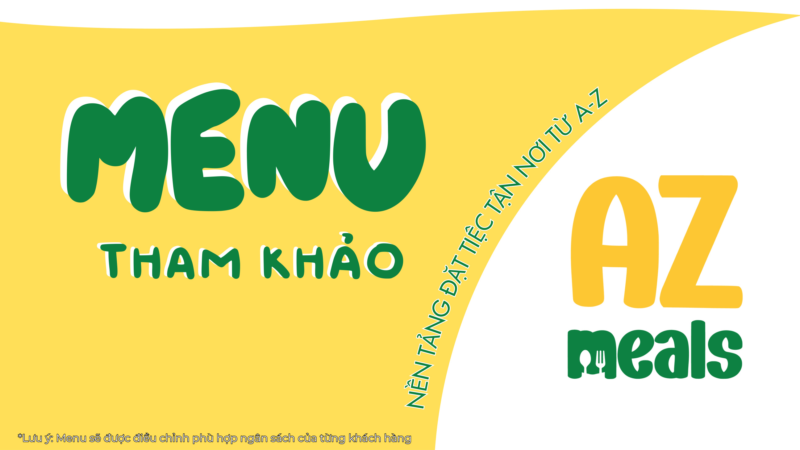 Bìa menu AZ Meals